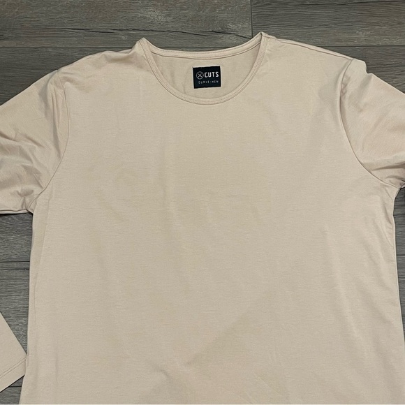 2 Cuts Clothing Long Sleeve Tee T-Shirt Crew Neck Curve Hem Pyca Pro Sz XL NEW - Picture 3 of 16